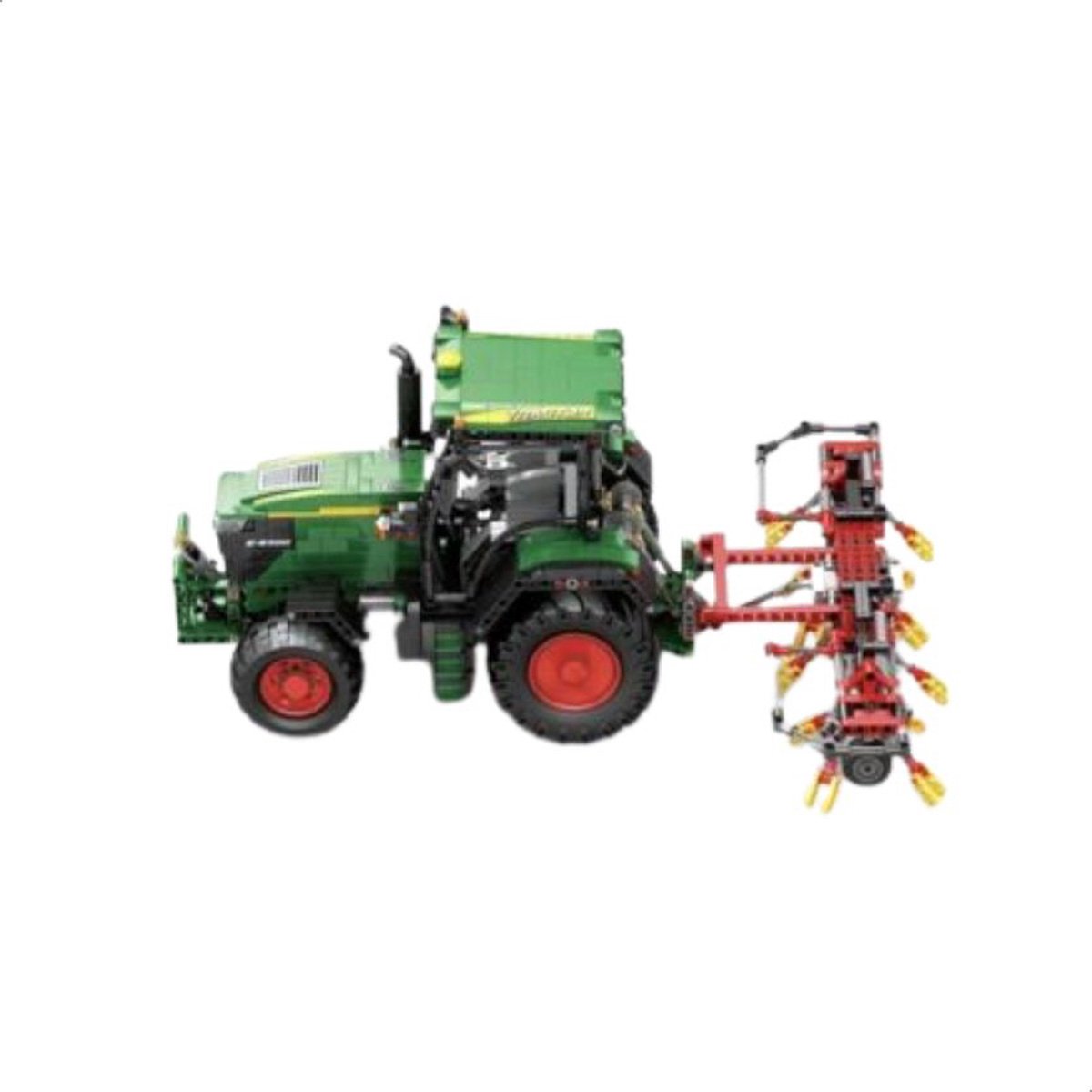 Reobrix - 22015 Tractor RC auto bouwset | Technisch constructie modelbouw | Educatief STEM speelgoed bouwpakketten voor kinderen & volwassenen | Incl. Electro motor & radiografisch bestuurbare remote | Blok formaat 4.9mm | 1664 bouwstenen